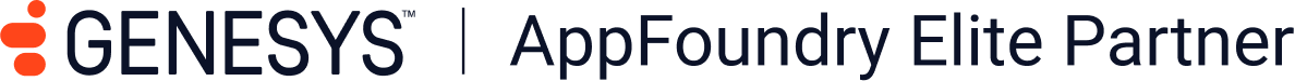 Genesys_AppFoundry Elite Partner_Logo Lockup_Dark