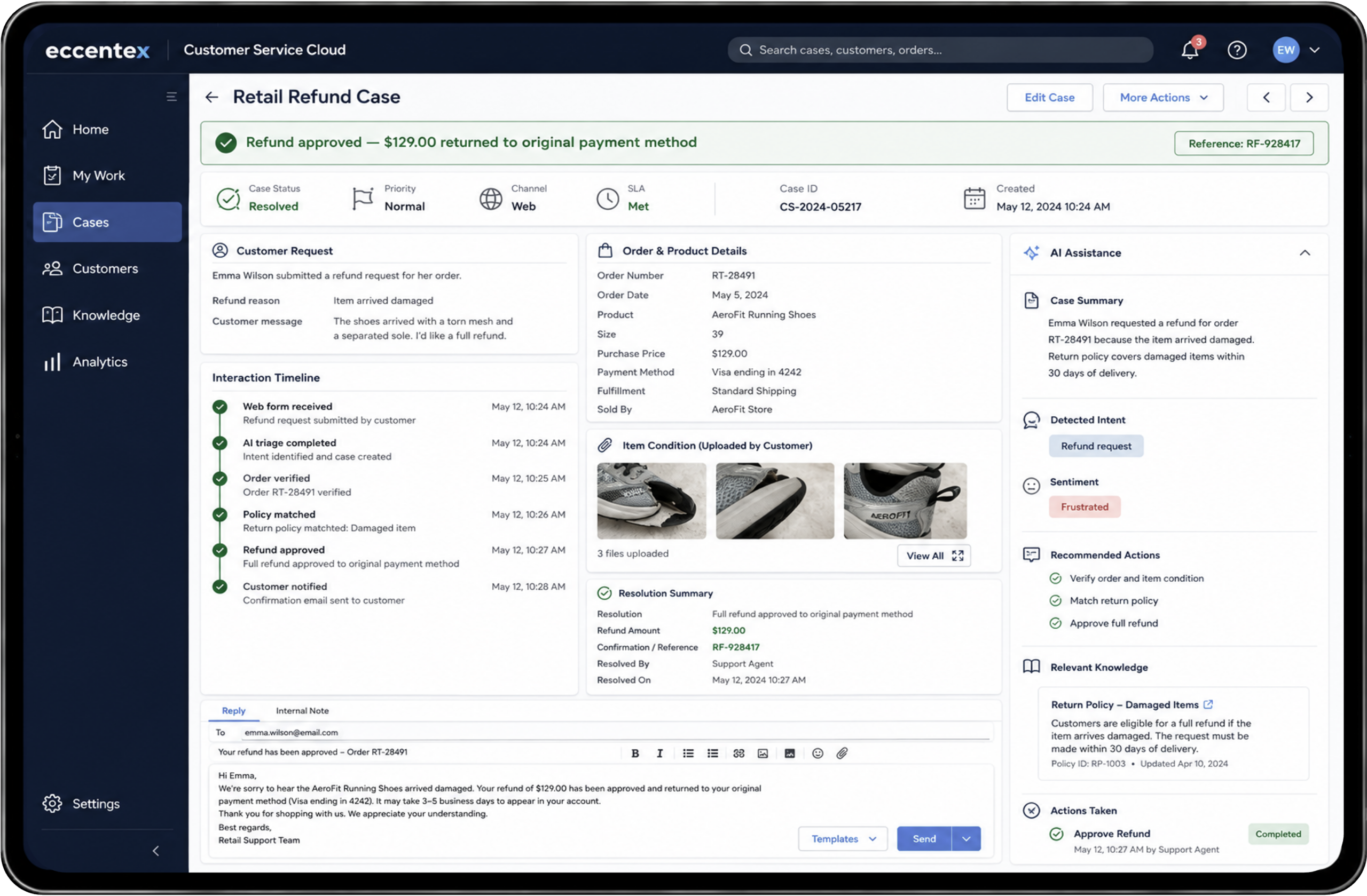 CSC Retail Refund Screenshot Jumpstart transformation with adaptable retail and hospitality applications.